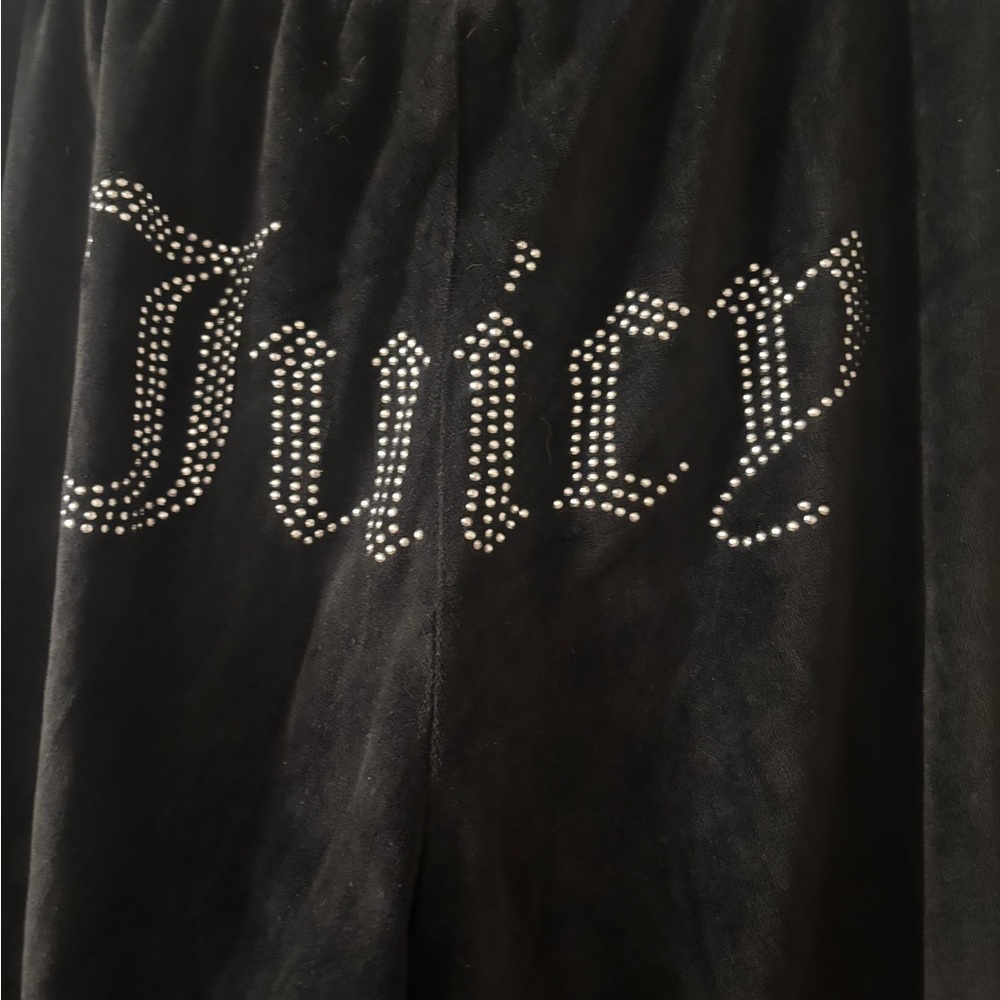 Juicy Couture Black Velour  Pants - Picture 2 of 4